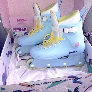 Impala Inline Skates - Sky Blue/Yellow